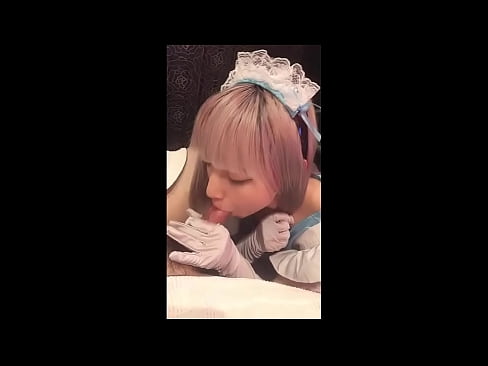 ❤️ Idol Seapánach [mayuka], culaith maid na Fraince, cuid 1, blowjob agus jerk off le lotion ❤️❌  Gnéas  linn ❌️❤